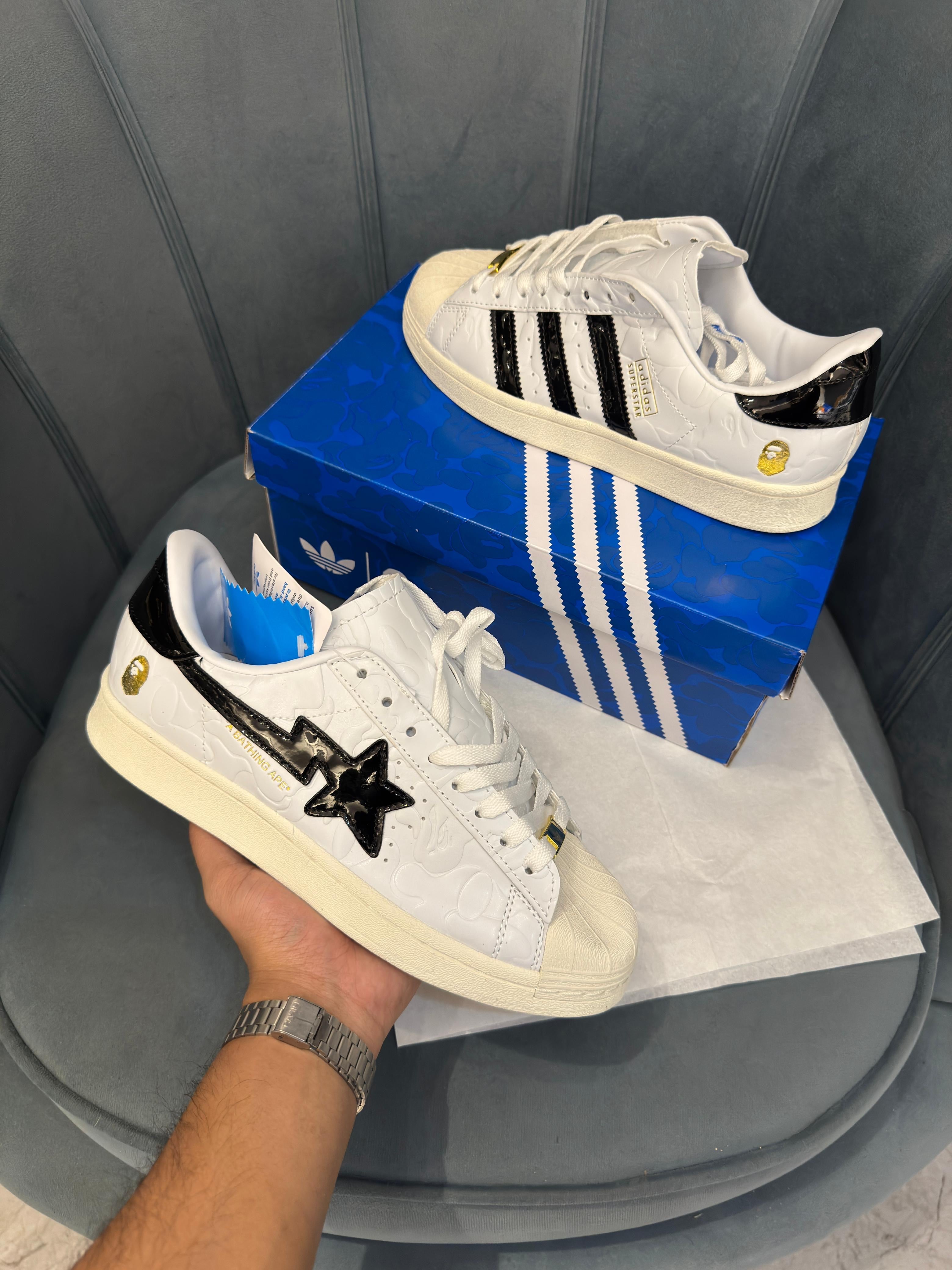 ADIDAS ORIGINAL SUPERSTAR BAPE SKYBLUE
