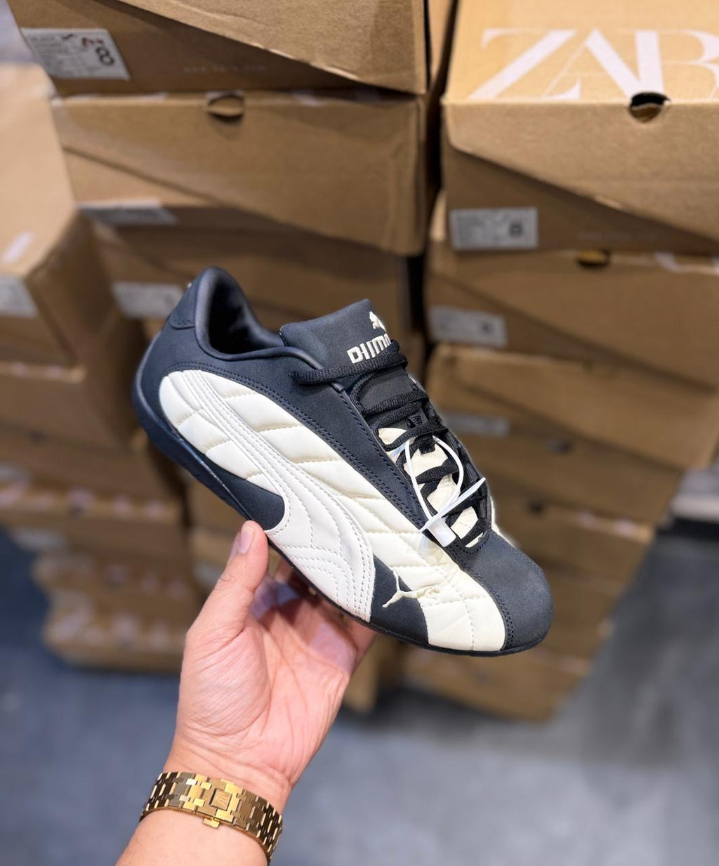 PUMA SPEEDCAT QUILTED PLUS BLACK
