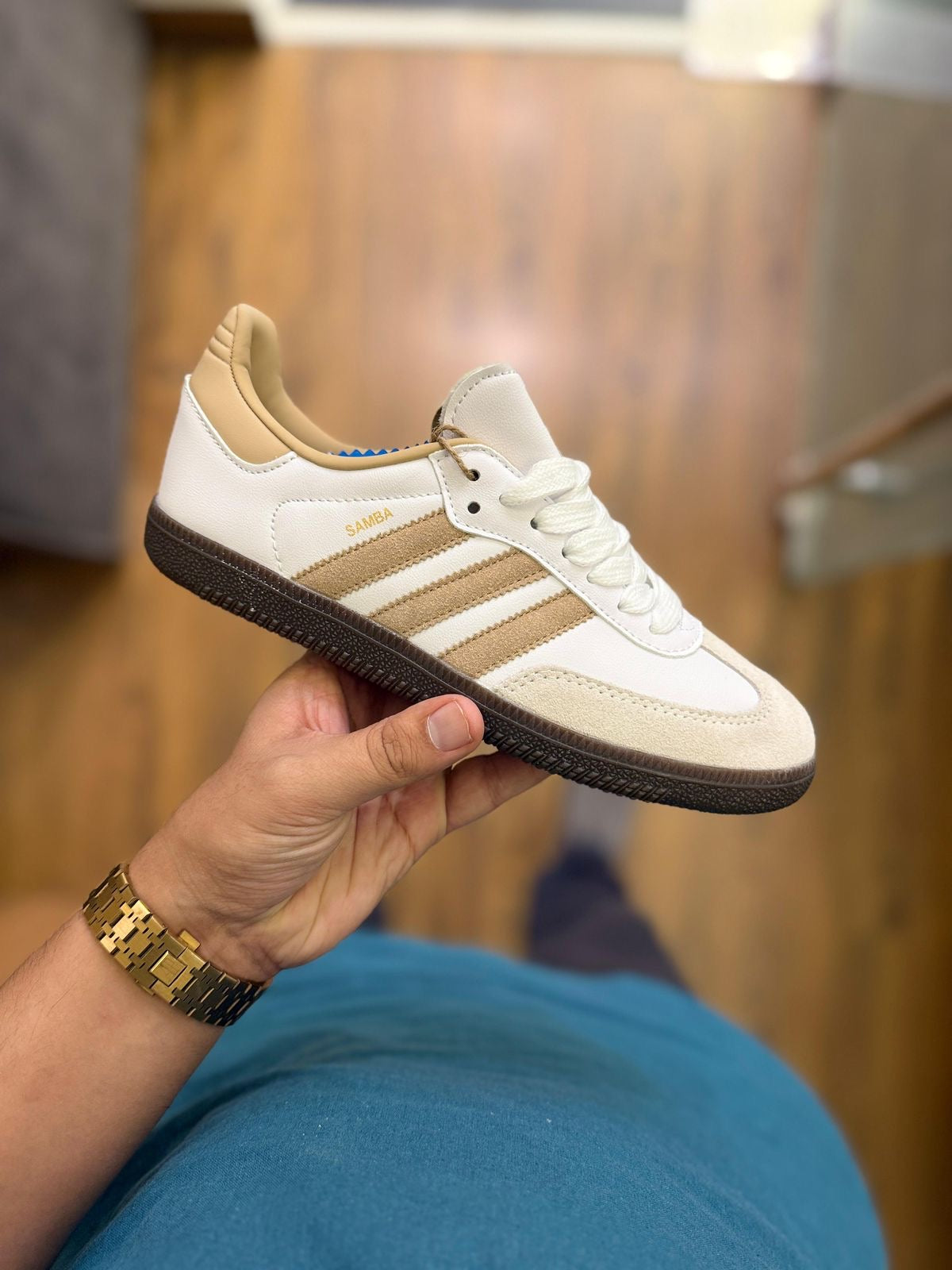 ADIDAS ORIGINALS SAMBA BEIGE GUM