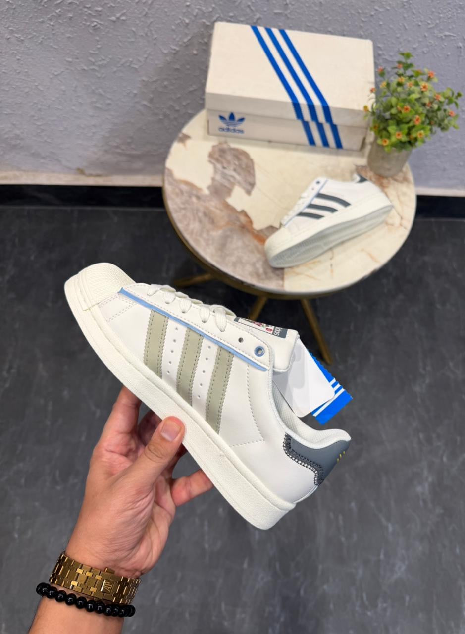 ADIDAS ORIGINALS SUPERSTAR CHARR MORITA WHITE BLUE