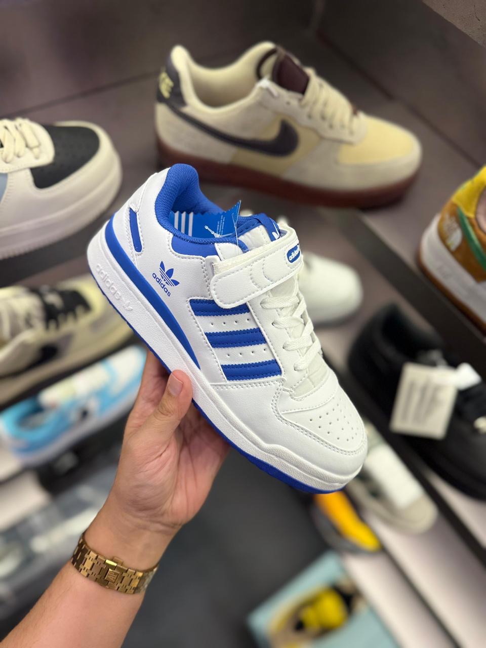 ADIDAS FORUM 84 WHITE BLUE