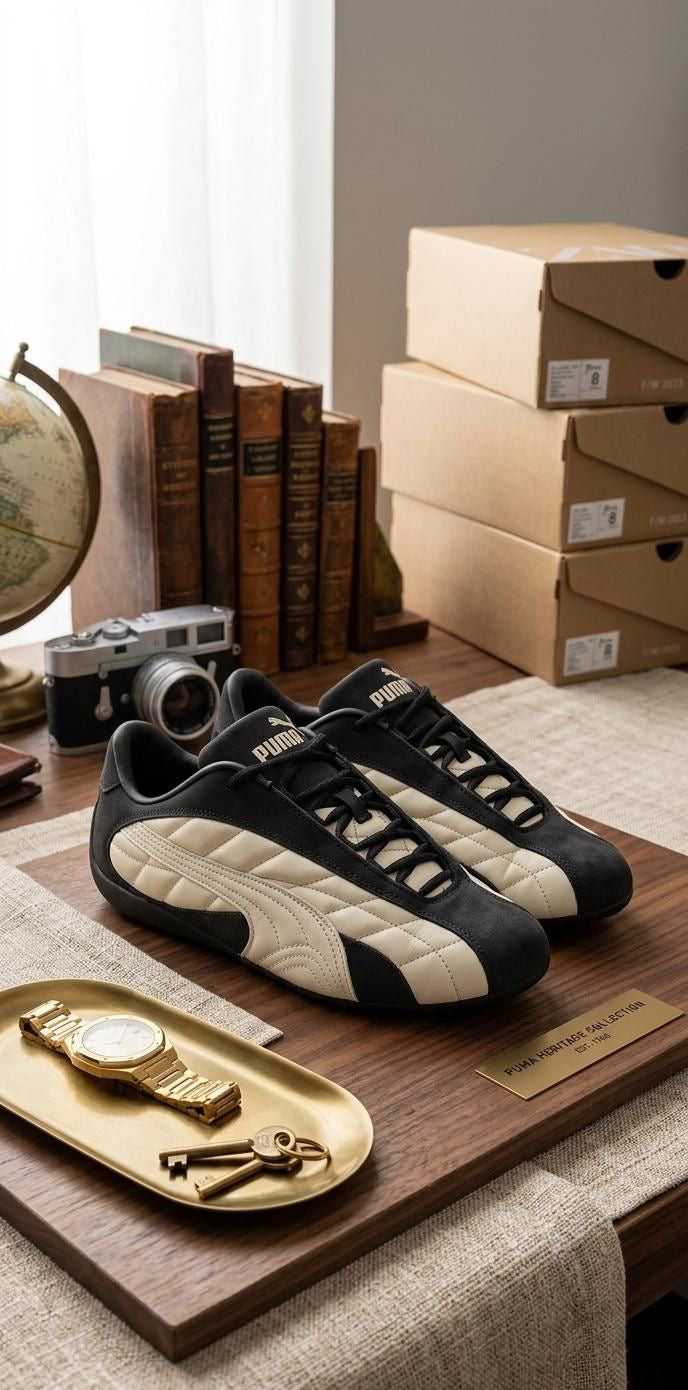 PUMA SPEEDCAT QUILTED PLUS BLACK