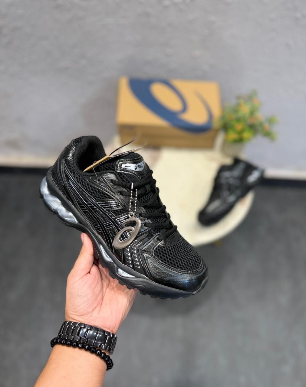 ASIXS KAYANO 14 BLACK SILVER
