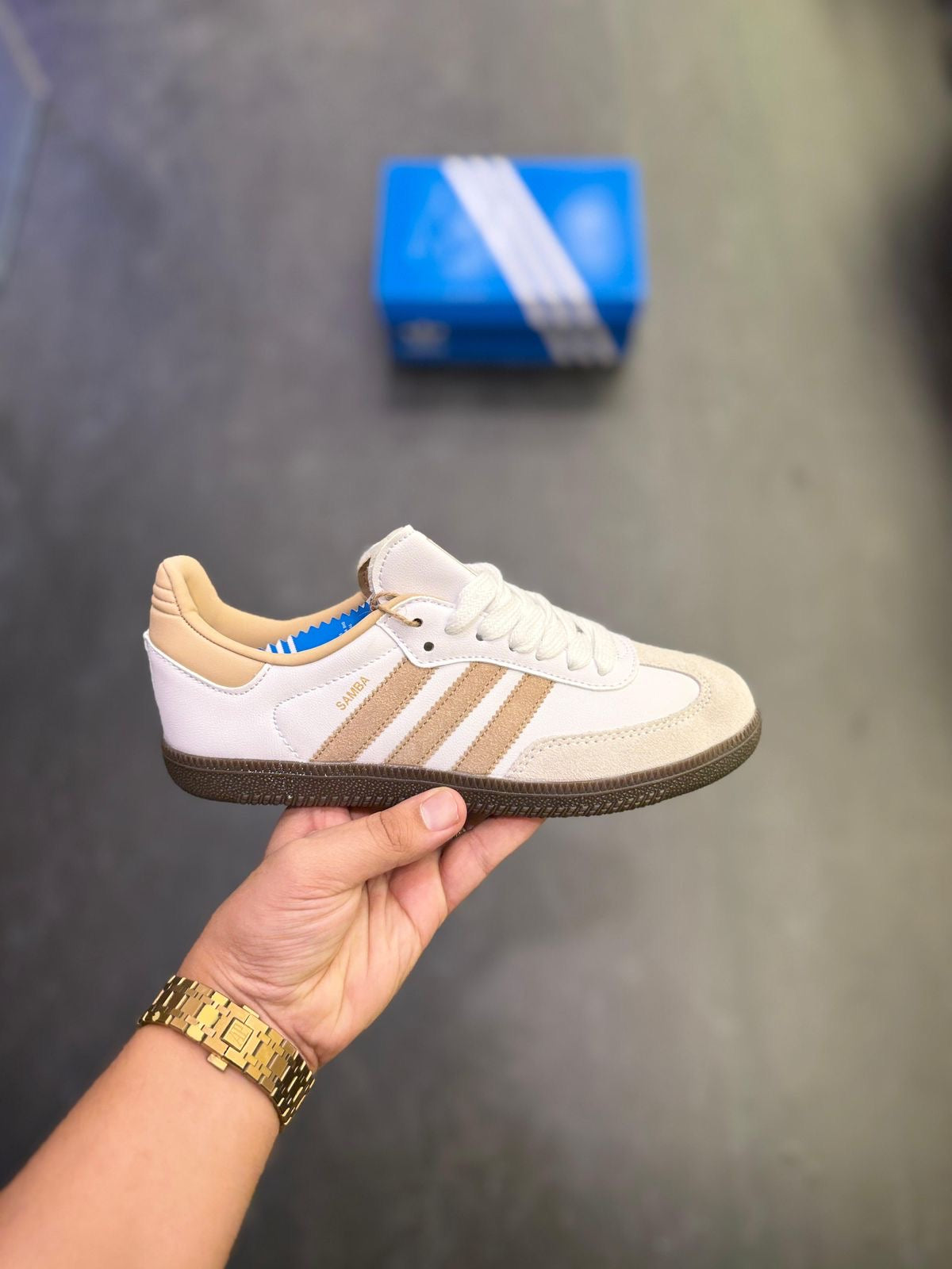 ADIDAS ORIGINALS SAMBA BEIGE GUM