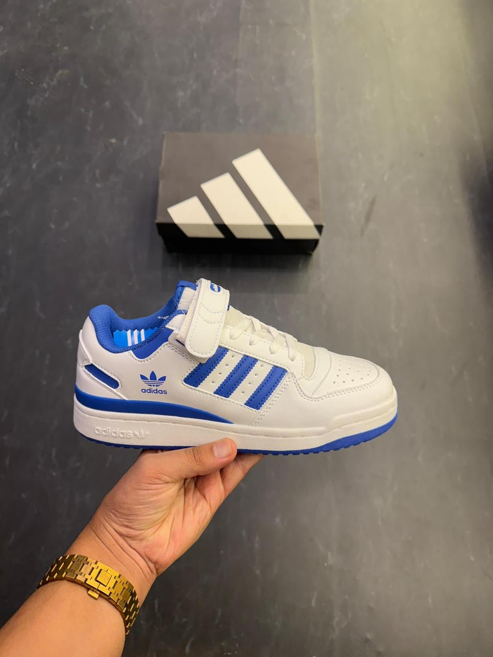 ADIDAS FORUM 84 WHITE BLUE